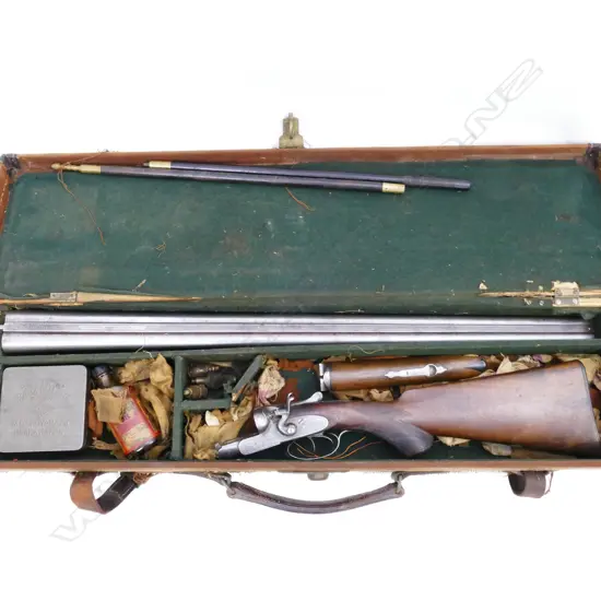 A 12g double barrel shotgun