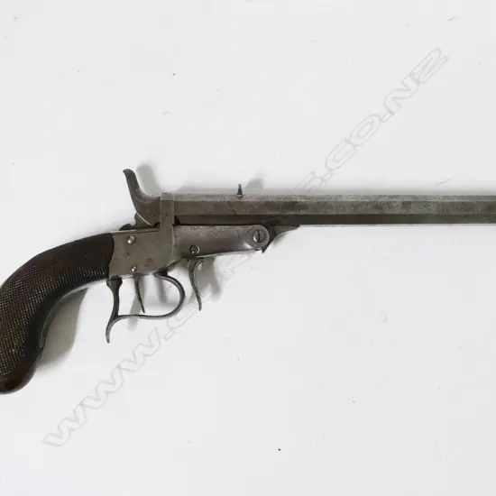 A single shot centre-fire Victorian gallery pistol