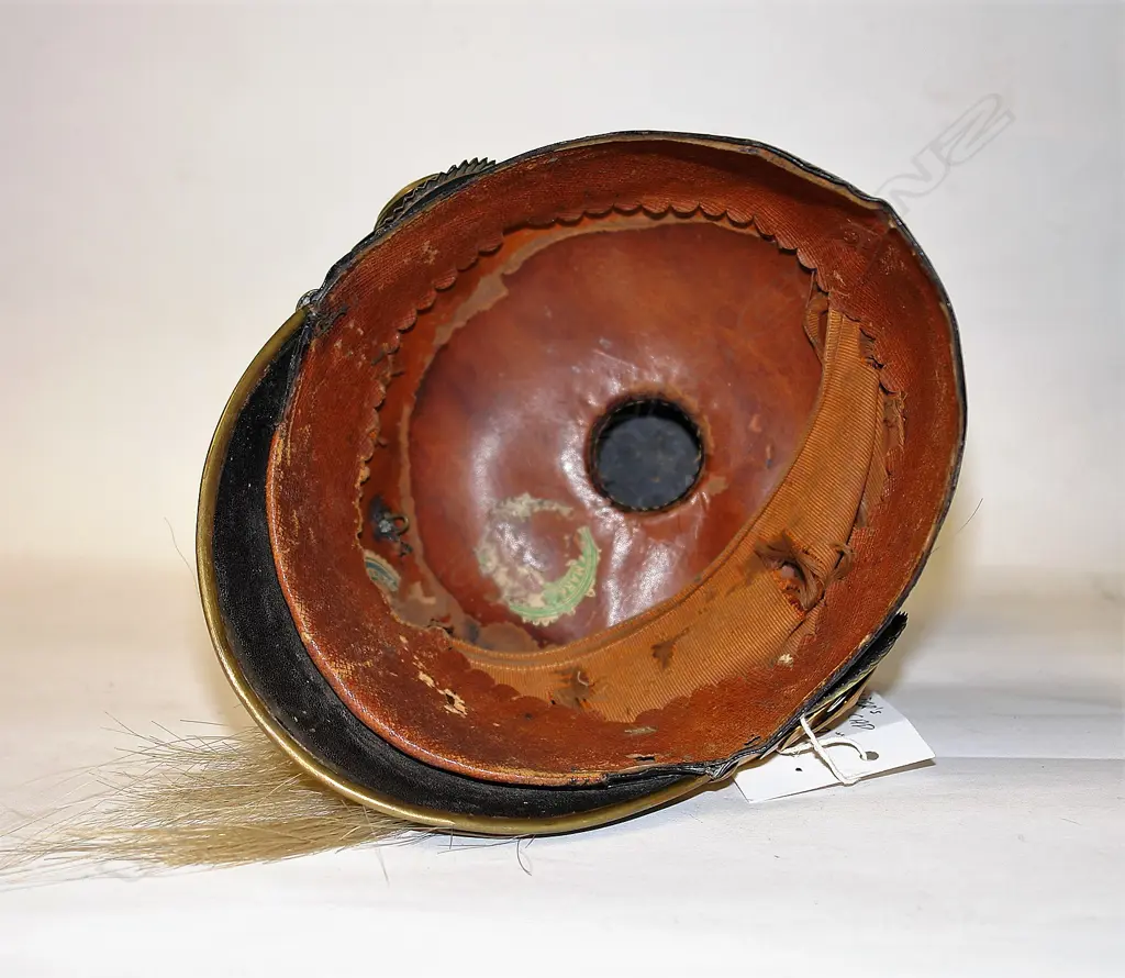 A 19thC Saxony officer's lancer cap Image 1++