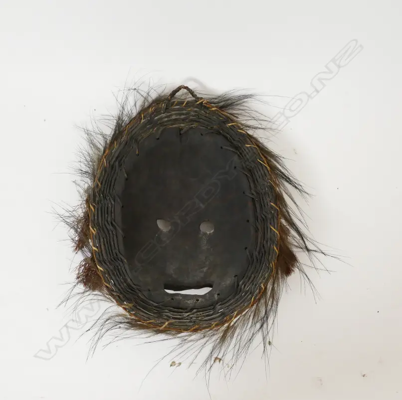 A Papua New Guinea tribal mask with pigment decoration Image 1++