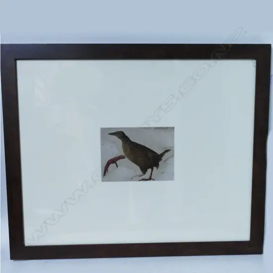 A 19thC oil sketch of a weka