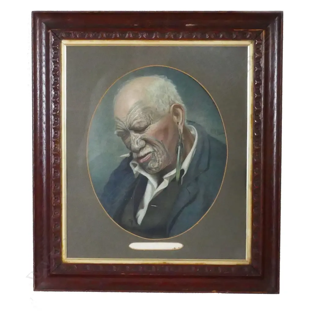 C.F. Goldie 'A Hot Day' (Portrait of Pātara Te Tuhi) Image 1++