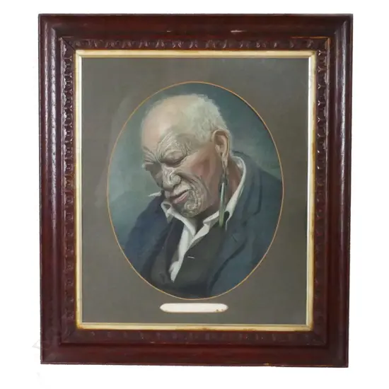 C.F. Goldie 'A Hot Day' (Portrait of Pātara Te Tuhi)