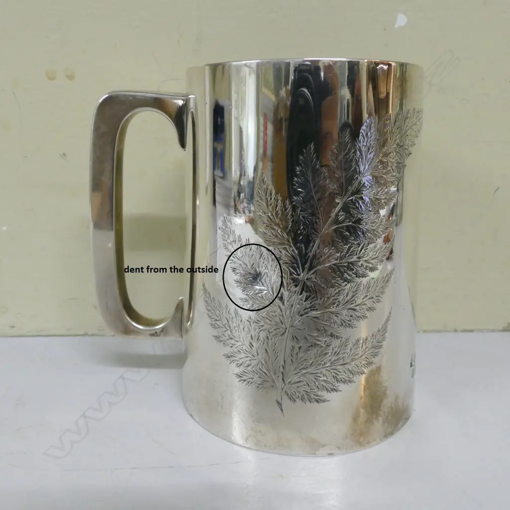 A N.Z. colonial silver mug by 'B. Petersen & Co.' Image 1++