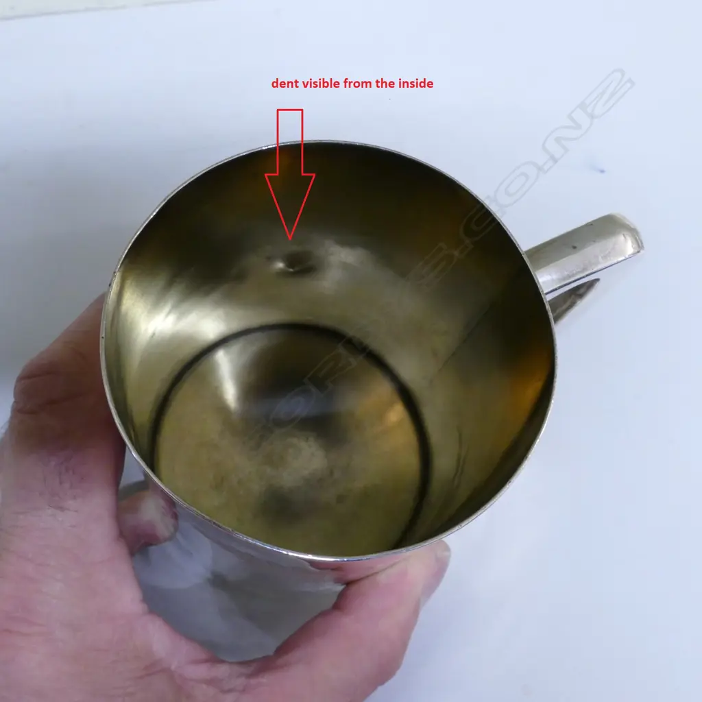 A N.Z. colonial silver mug by 'B. Petersen & Co.' Image 1++