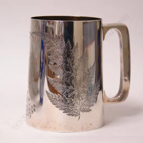 A N.Z. colonial silver mug by 'B. Petersen & Co.'