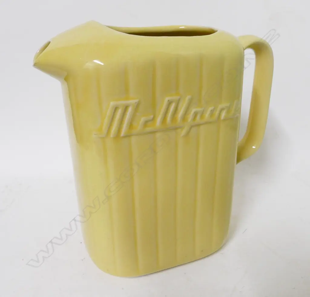 A vintage Crown Lynn white glazed McAlpine refrigerator jug Image 1++