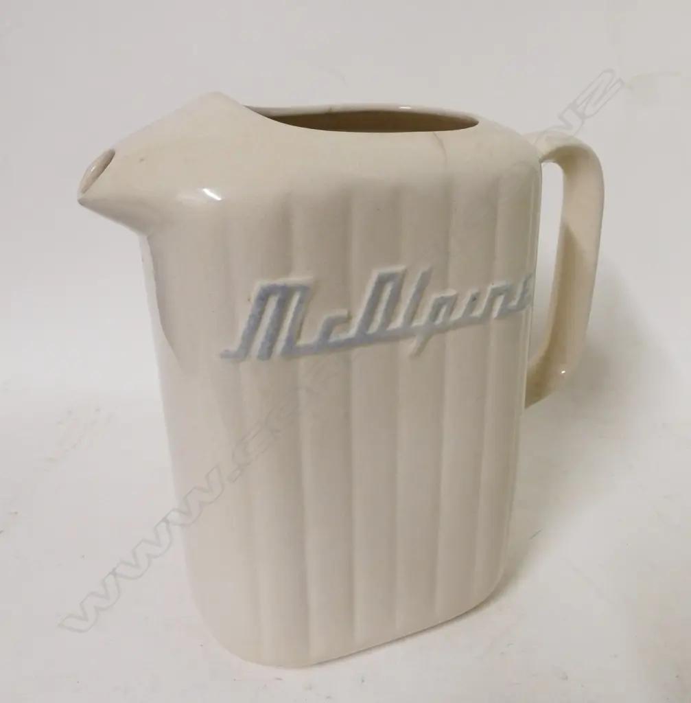 A vintage Crown Lynn green glazed McAlpine refrigerator jug Image 1++
