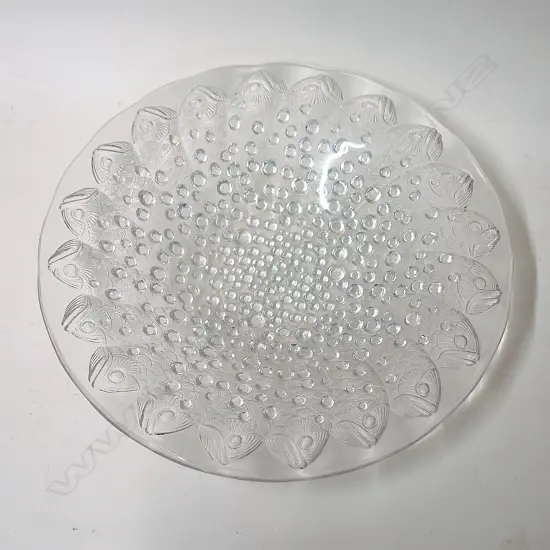 A Lalique crystal 'Roscoff' large fish bowl