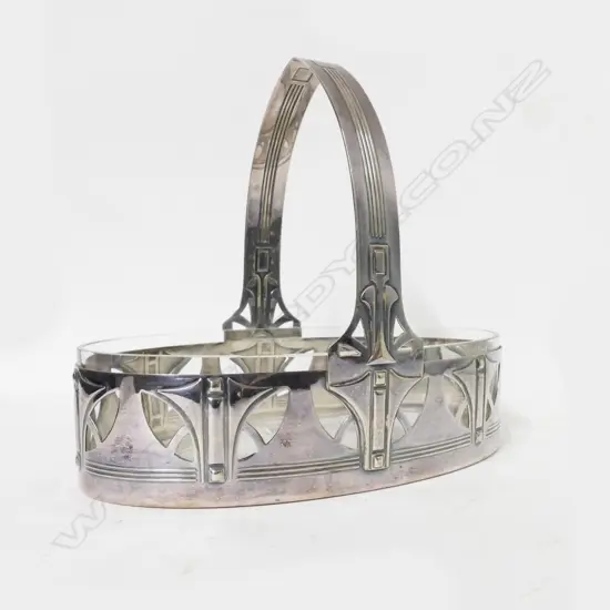 A stylish WMF silver plated oval table dish