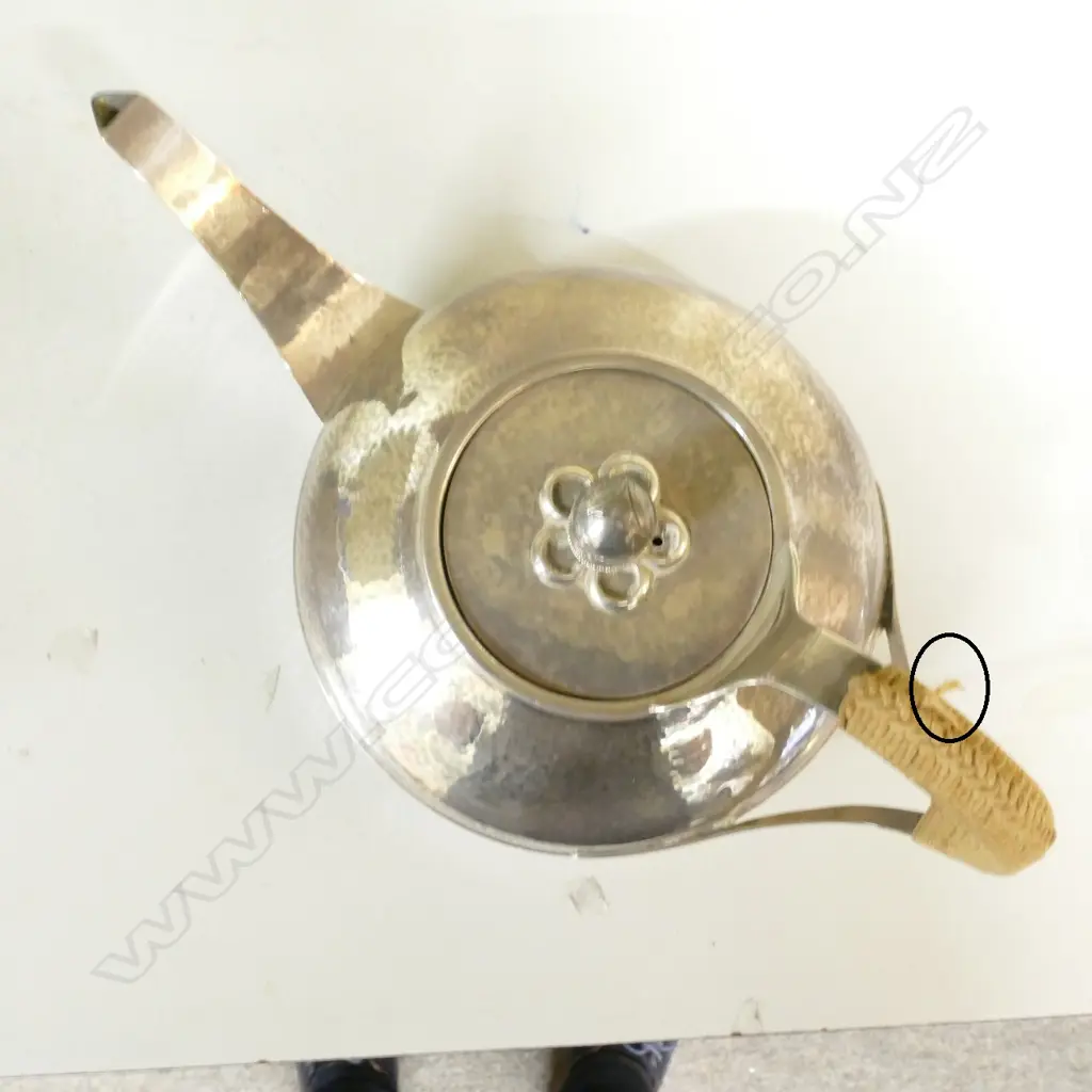 A rare Liberty & Co. Cymric silver four-piece tea service Image 1++