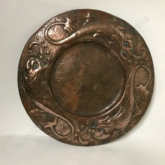 A New Zealand copper Arts and Crafts tray