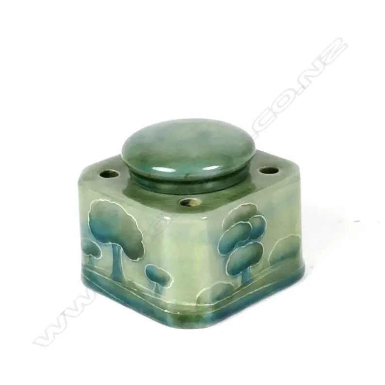 A Moorcroft 'Hazeldene' landscape inkwell Image 1++