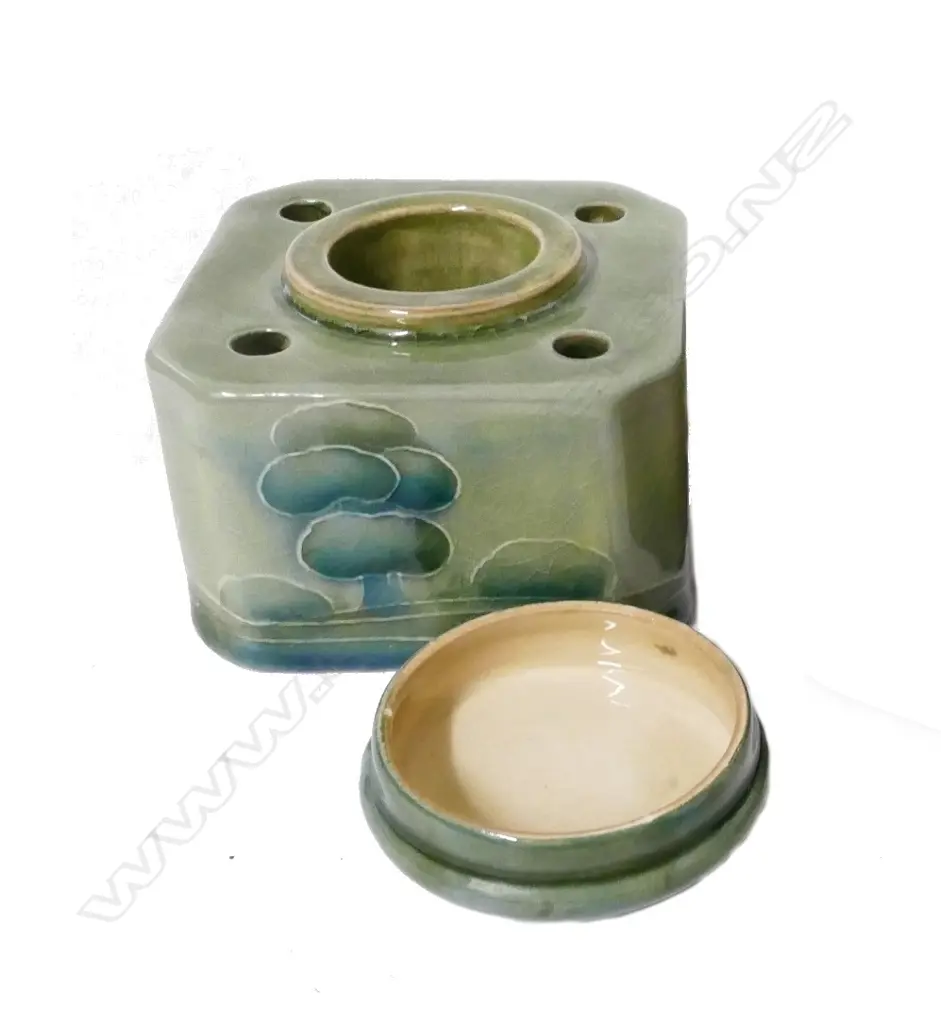 A Moorcroft 'Hazeldene' landscape inkwell Image 1++