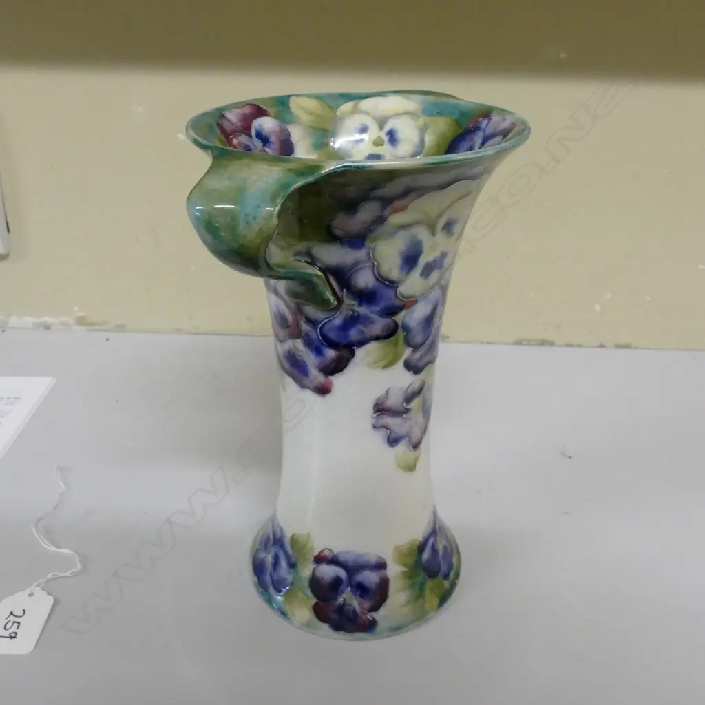 A Moorcroft McIntyre large 'Pansy' double-handled vase Image 1++