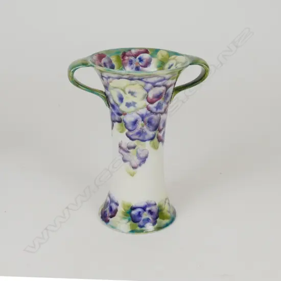 A Moorcroft McIntyre large 'Pansy' double-handled vase