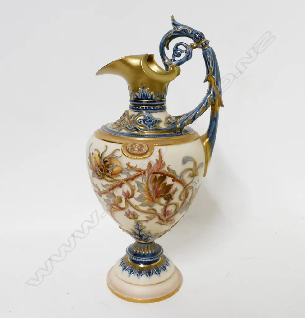 A Royal Worcester ewer vase Image 1++