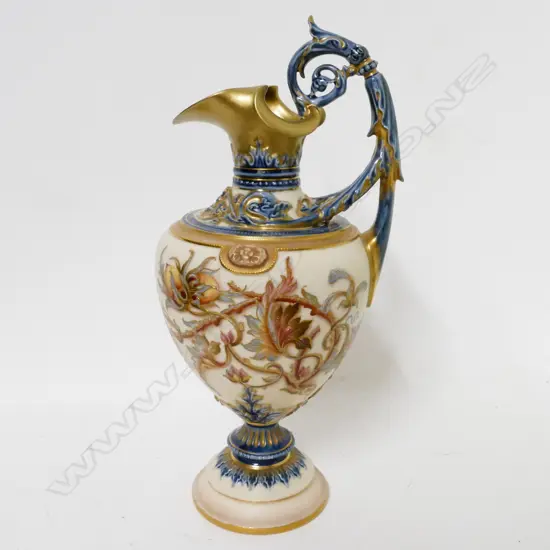 A Royal Worcester ewer vase