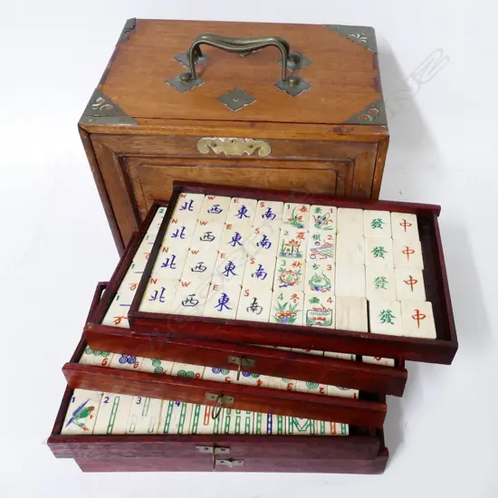 A Mah jong set