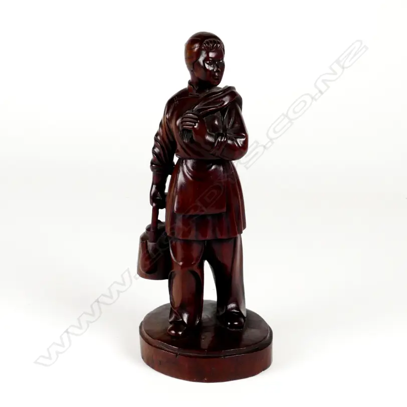 An uncommon Chinese Cultural Revolution hardwood carving Image 1++