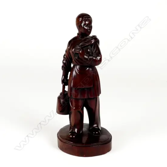 An uncommon Chinese Cultural Revolution hardwood carving