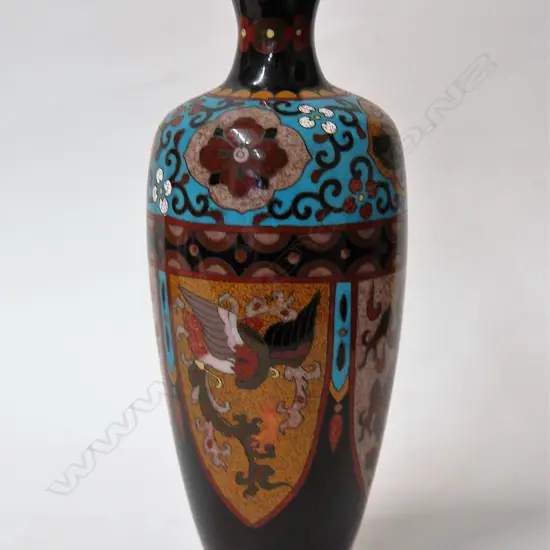 An old cloisonné  vase