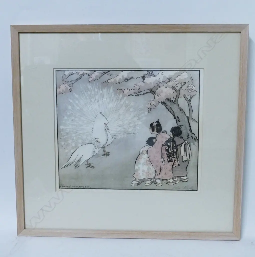 Helen Hyde (U.S.A. 1868-1919) 'The White Peacock' Image 1++