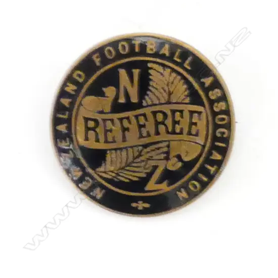 An Auckland Football Association referee badge