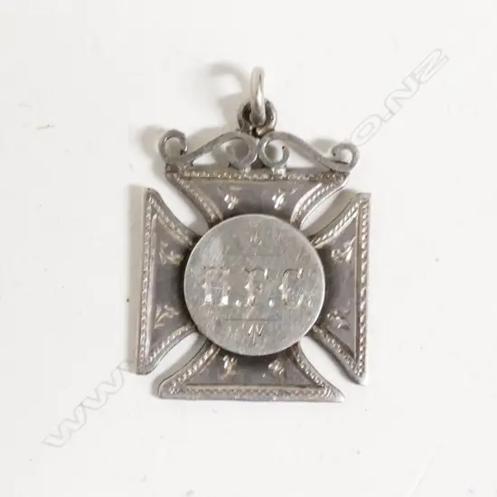 A Hikurangi Football Club silver medallion