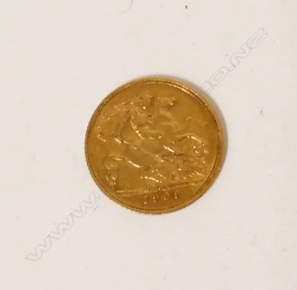 A 1908 half sovereign Image 1++