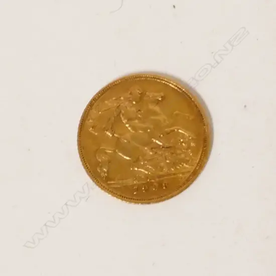 A 1908 half sovereign