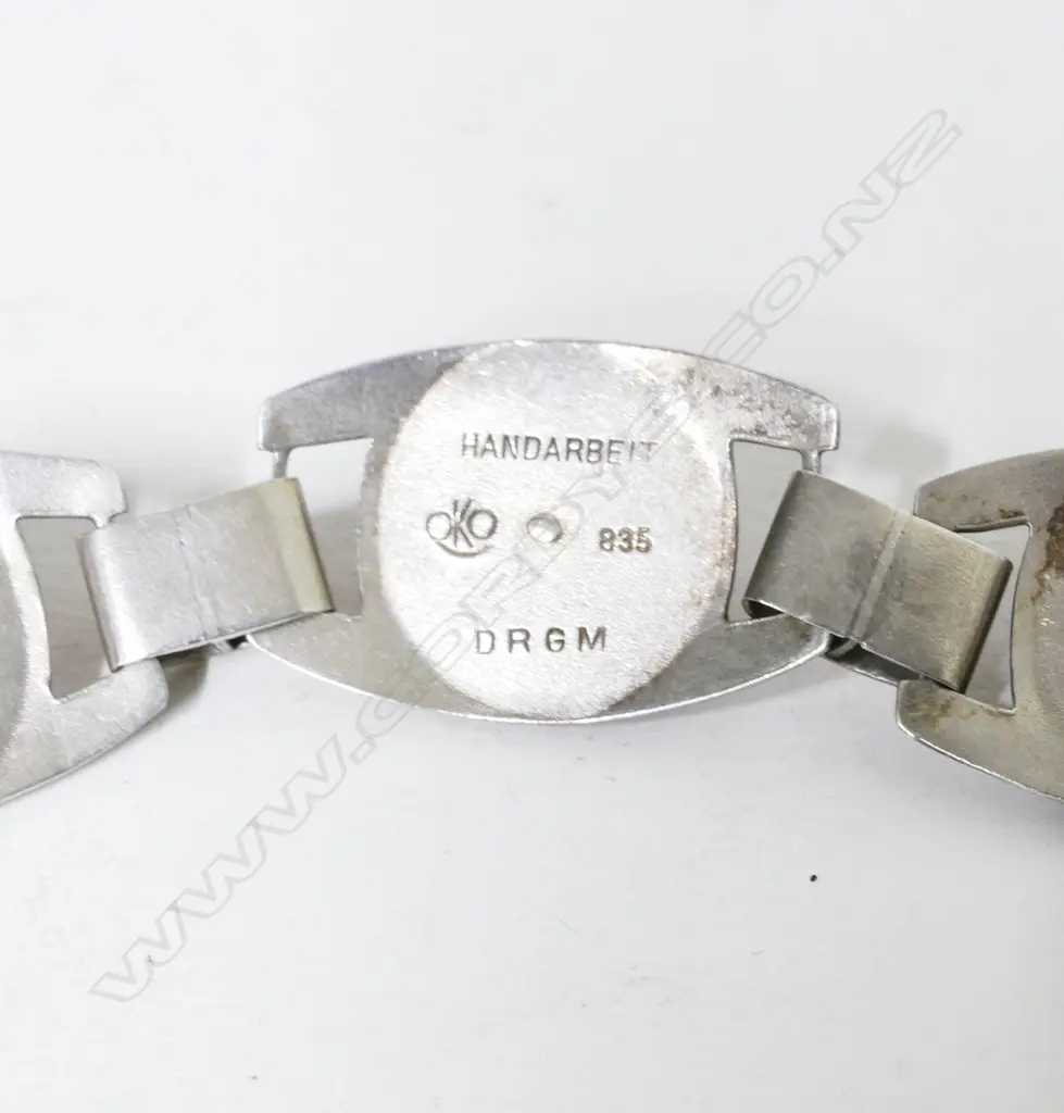 A 1920s German silver and amber bracelet Image 1++