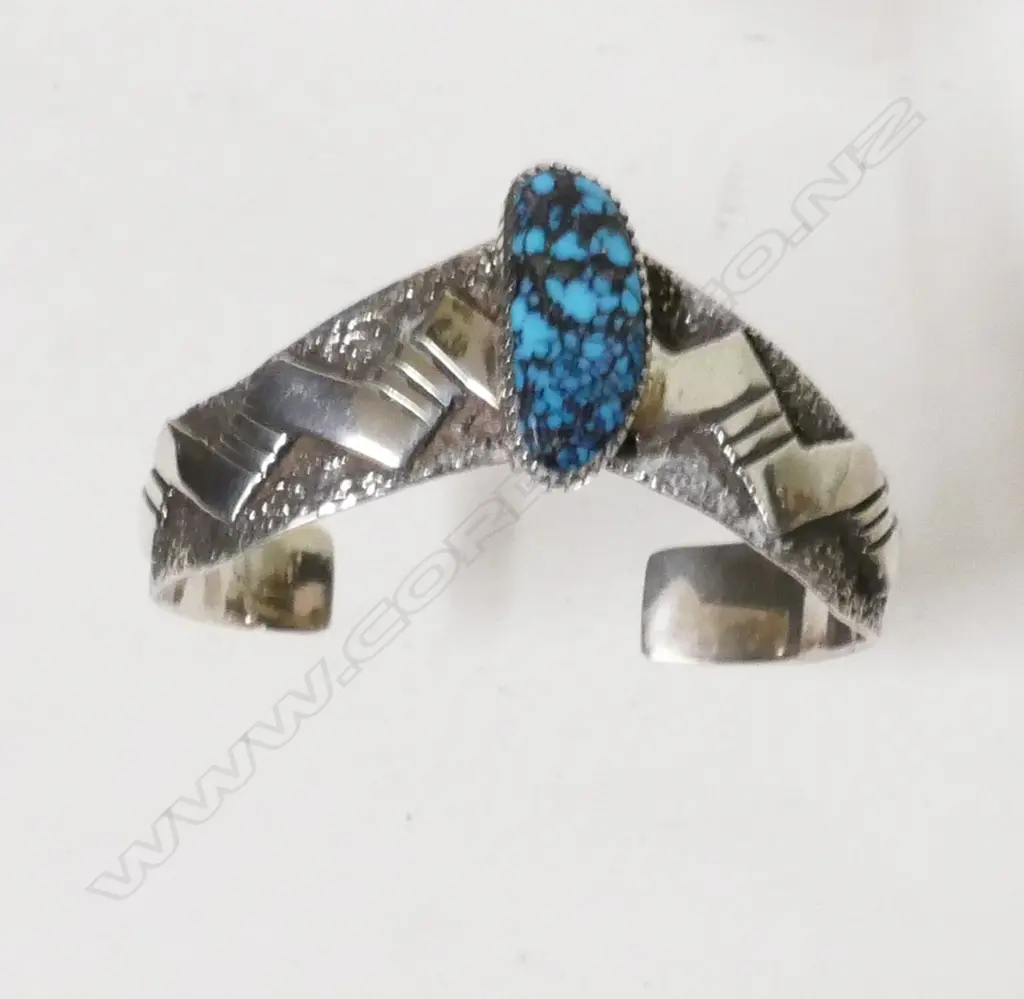 A silver Navajo cuff bangle Image 1++