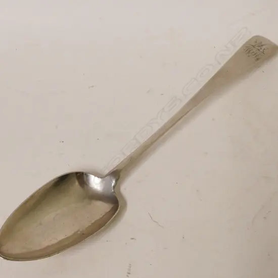 An Irish silver pie spoon
