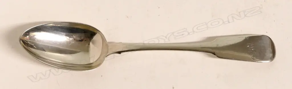 A William IV Irish fiddle pattern silver tablespoon Image 1++
