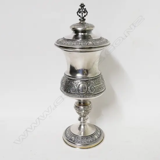 A 19thC lidded chalice