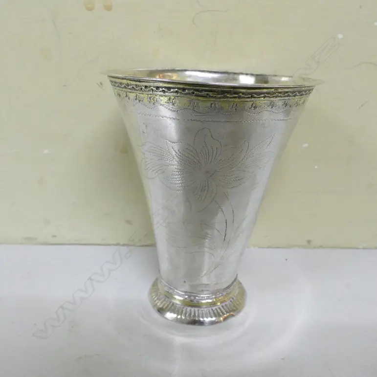 A c.1780 Swedish silver beaker by Nils Grubb Image 1++