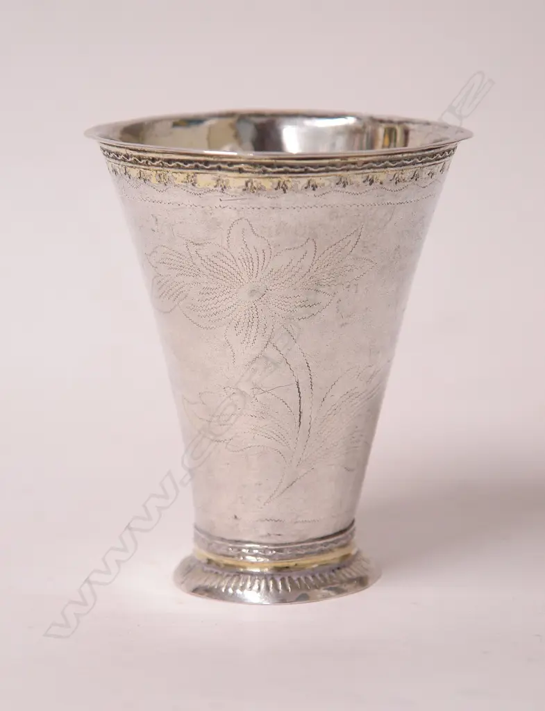 A c.1780 Swedish silver beaker by Nils Grubb Image 1++