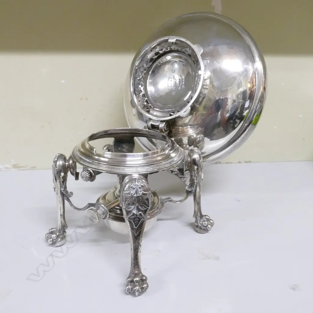 A c.1890 Tiffany & Co. of New York silver spirit kettle Image 1++