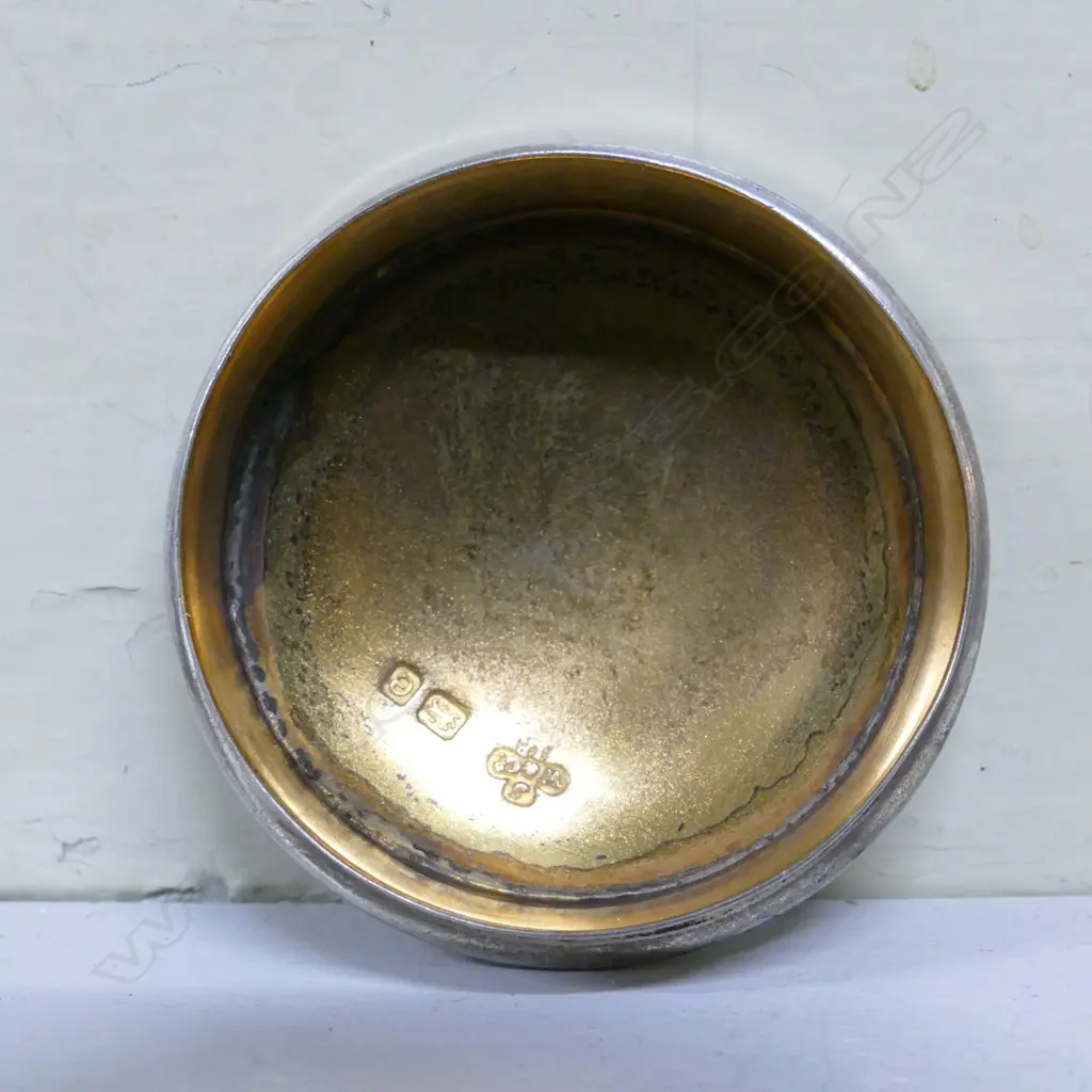 An unusual small ecclesiastical lidded jar with gilded interior Image 1++