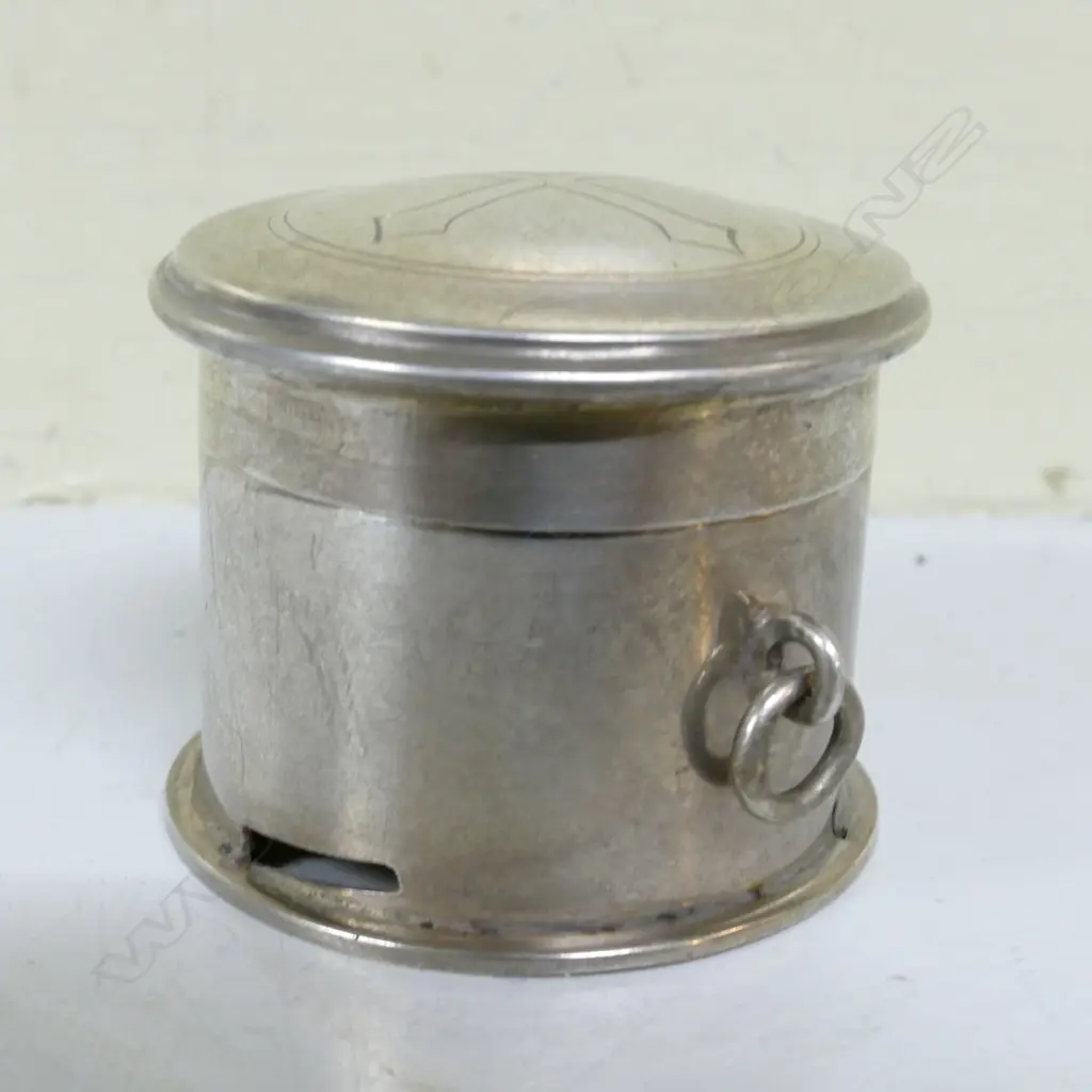 An unusual small ecclesiastical lidded jar with gilded interior Image 1++
