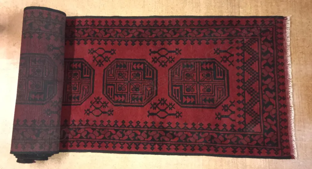 A hand knotted Afghan Turkoman runner Image 1++
