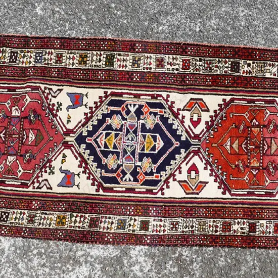 A hand knotted Iranian Ardabil runner