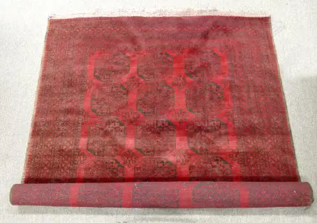 A large hand knotted Afghan Turkoman rug Image 1++