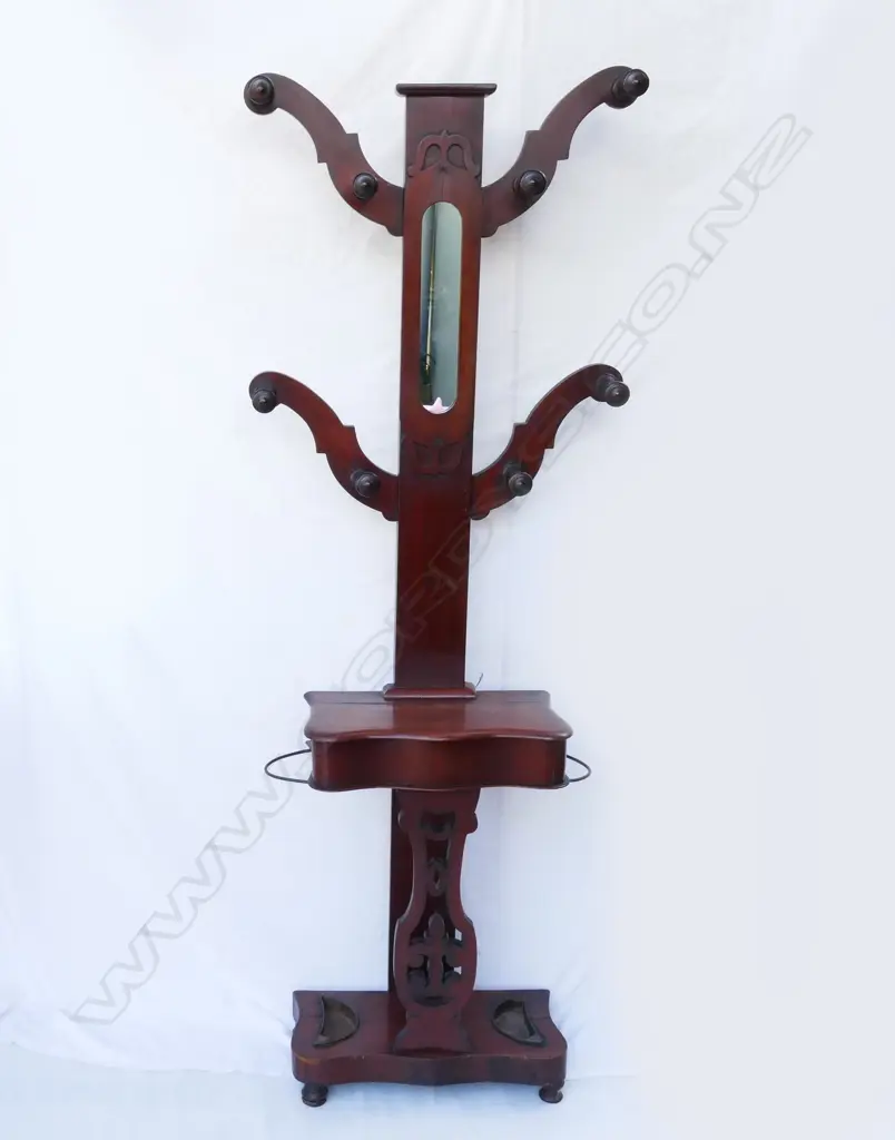 A Victorian mahogany hall stand Image 1++