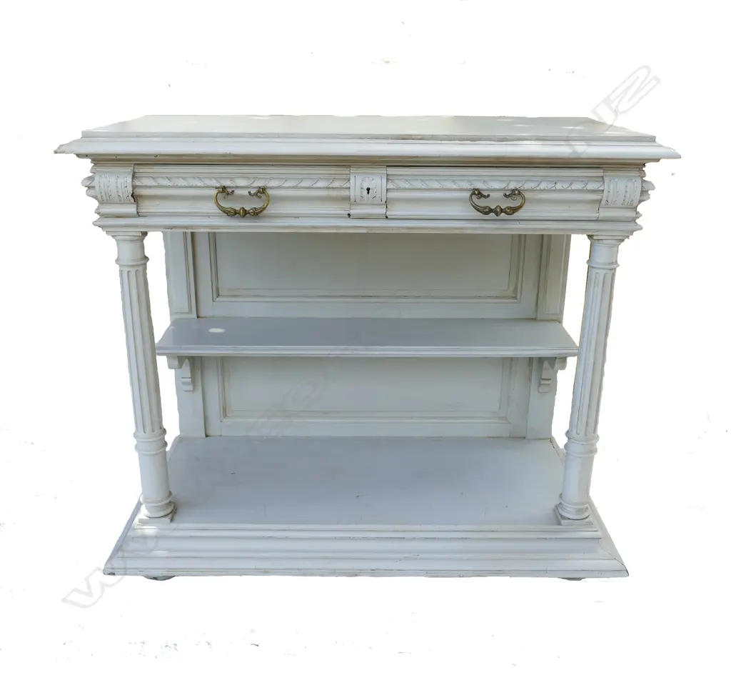 A French dove grey paint finish buffet Image 1++
