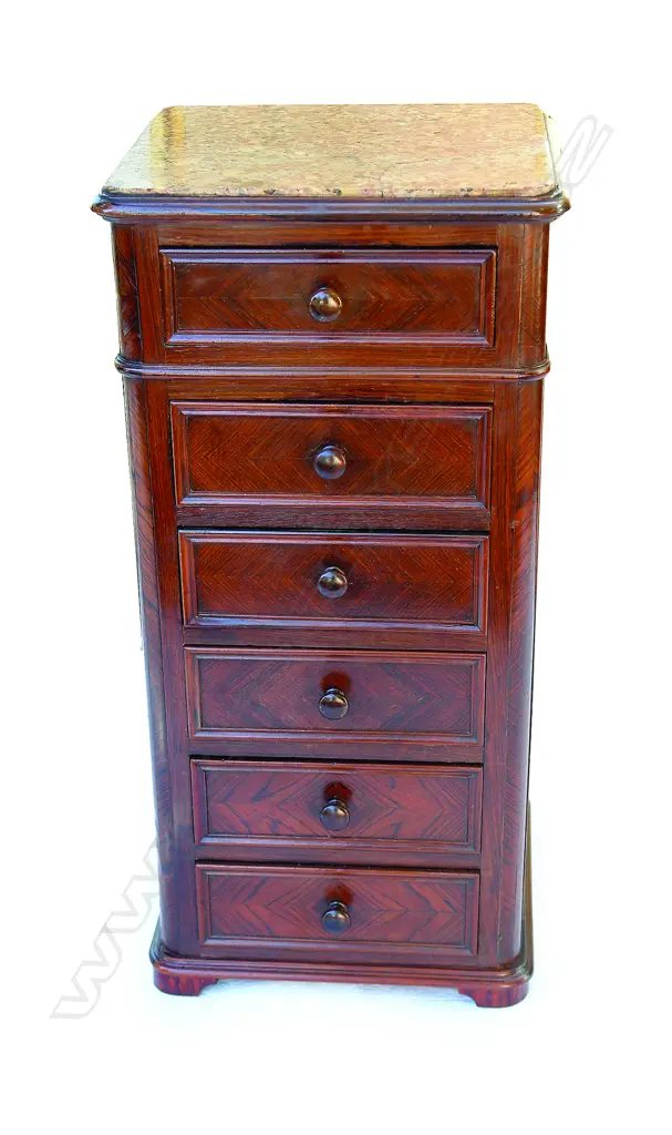 A French rosewood bedside cabinet Image 1++