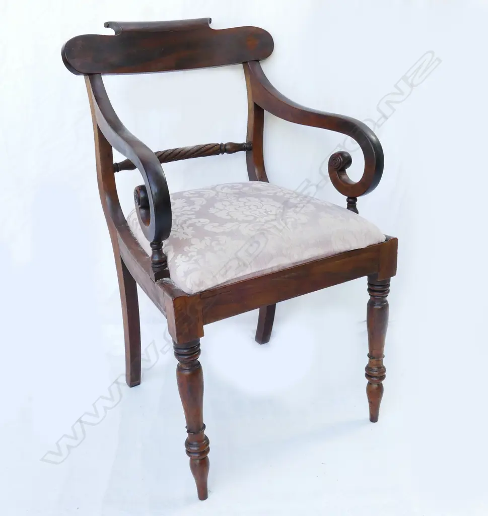 A Regency open elbow armchair Image 1++