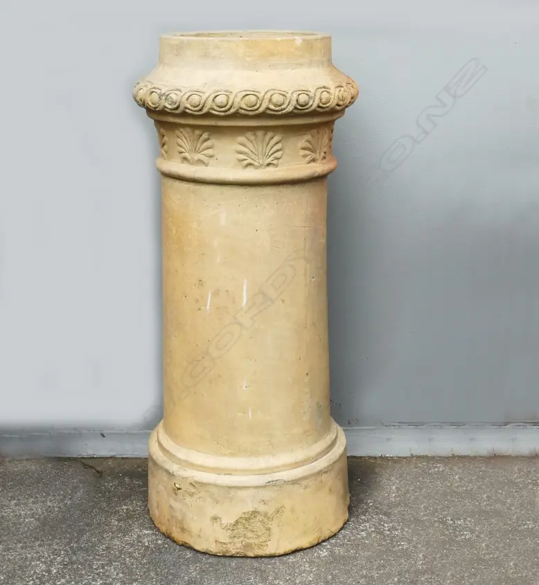 An old terracotta chimney pot Image 1++