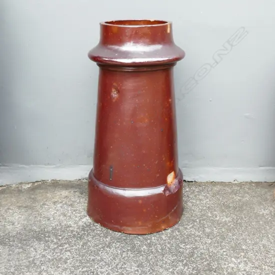 A New Zealand colonial salt glazed chimney pot